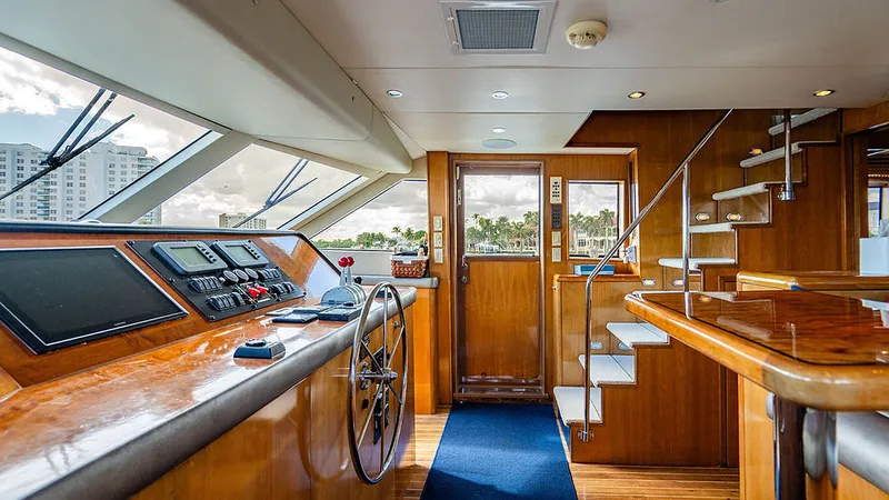 Slide: The Image of Hatteras Cockpit Motor Yacht 2003 - 8