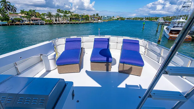 Slide: The Image of Hatteras Cockpit Motor Yacht 2003 - 25