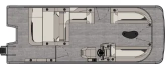 Slide: The Image of Avalon 23' VENTURE 85 VERSATILE REAR BENCH 2027 - 2