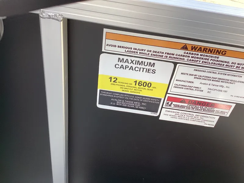 Slide: The Image of Avalon 23' VENTURE 85 VERSATILE REAR BENCH 2027 - 25