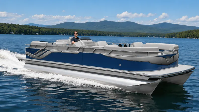 Slide: The Image of Avalon Venture 85 Versatile Rear Bench - 21 FT 2026 - 2