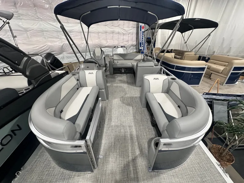 Slide: The Image of Avalon Venture 85 Versatile Rear Bench - 21 FT 2027 - 2