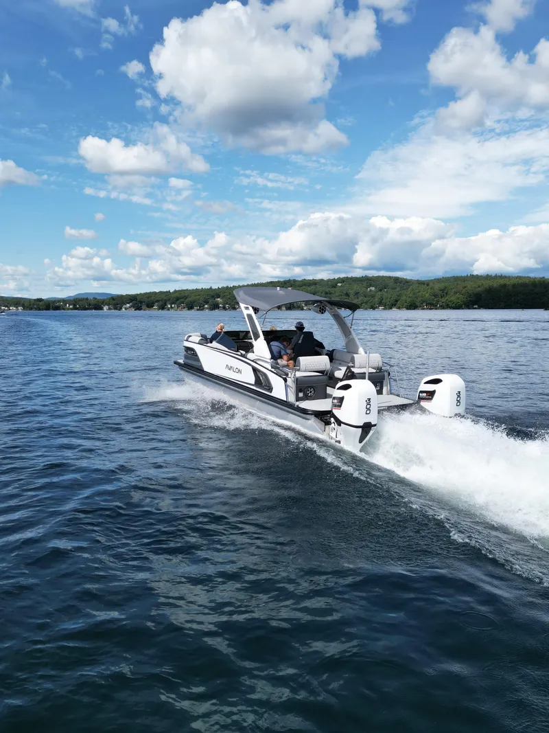 Slide: The Image of Avalon Excalibur LTD Quad Lounger Shift Windshield - 25 FT 2027 - 10