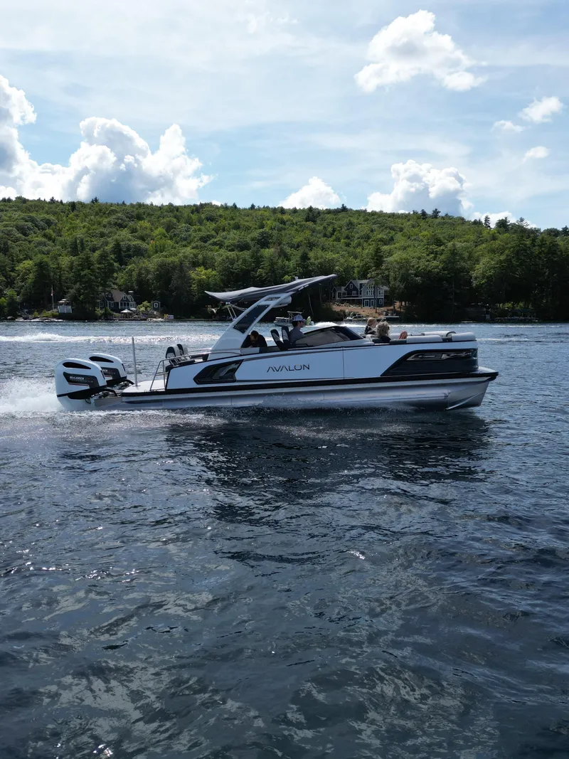 Slide: The Image of Avalon Excalibur LTD Quad Lounger Shift Windshield - 25 FT 2027 - 12