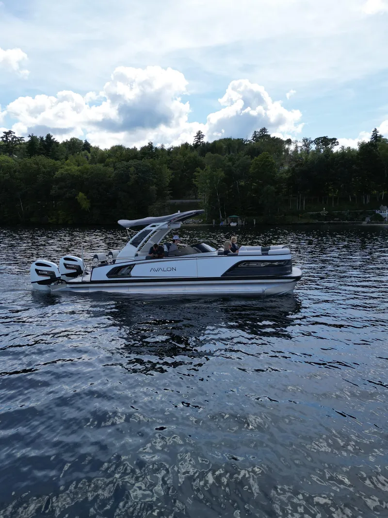 Slide: The Image of Avalon Excalibur LTD Quad Lounger Shift Windshield - 25 FT 2027 - 18