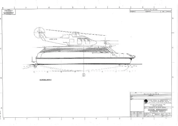 Slide: The Image of Dakota Creek Catamaran Helicopter Capable 1999 - 99