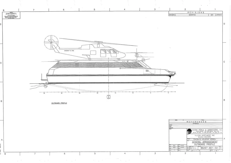Slide: The Image of Dakota Creek Catamaran Helicopter Capable 1999 - 99