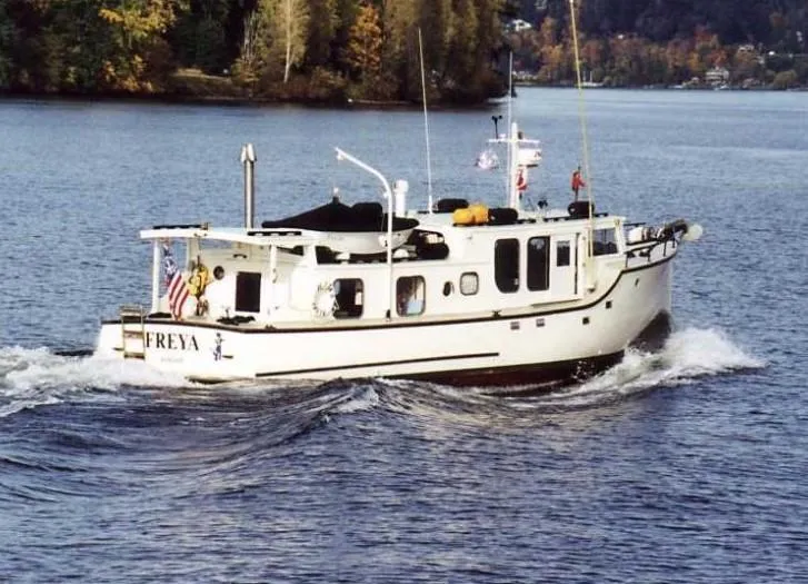 Slide: The Image of Historic Tacoma Boat Co Cruiser 1940 - 59