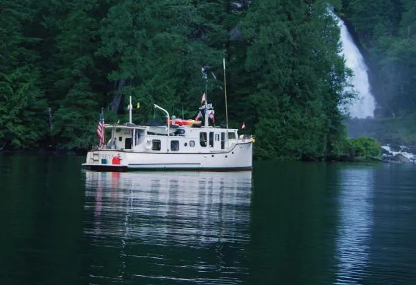 Slide: The Image of Historic Tacoma Boat Co Cruiser 1940 - 60