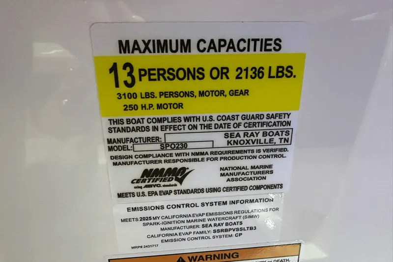 Slide: The Image of Sea Ray SPX 230 Outboard 2025 - 46