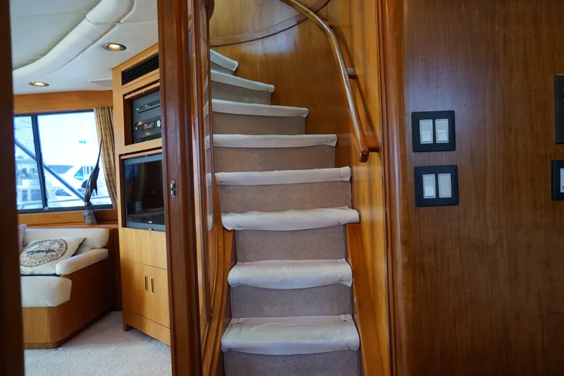 Slide: The Image of Hatteras 82 Enclosed Bridge 1992 - 15