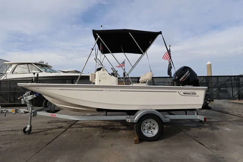 Slide: The Image of Boston Whaler 150 Montauk 2026 - 2