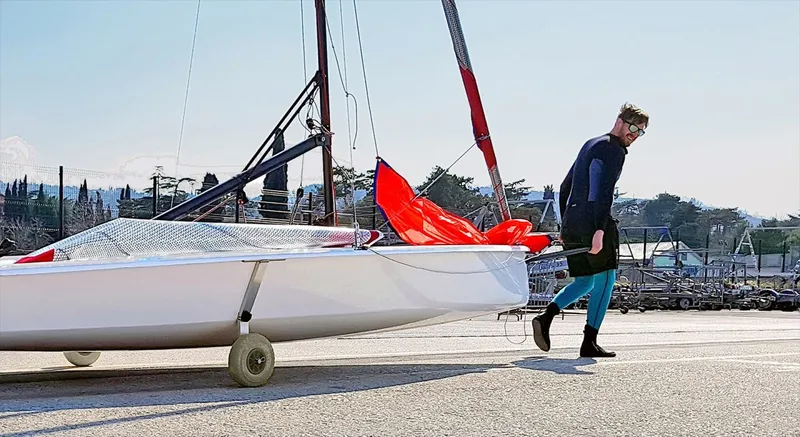 Slide: The Image of Beneteau First 14 SE Optional Wheels - 1696114