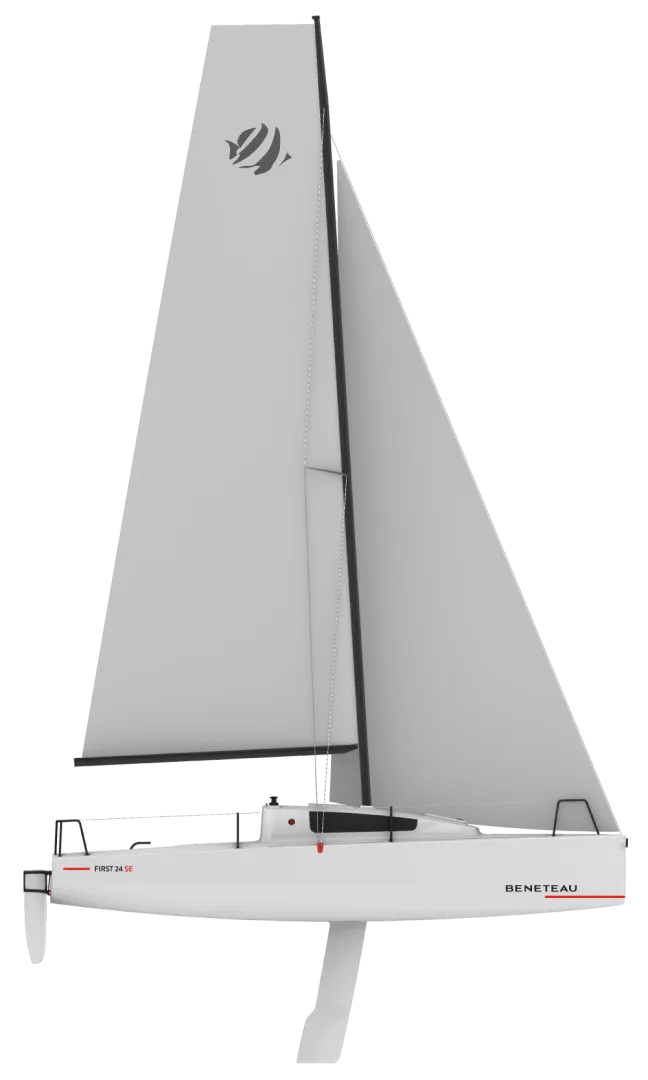 Slide: The Image of Beneteau First 24 SE Sail Plan - 2471678
