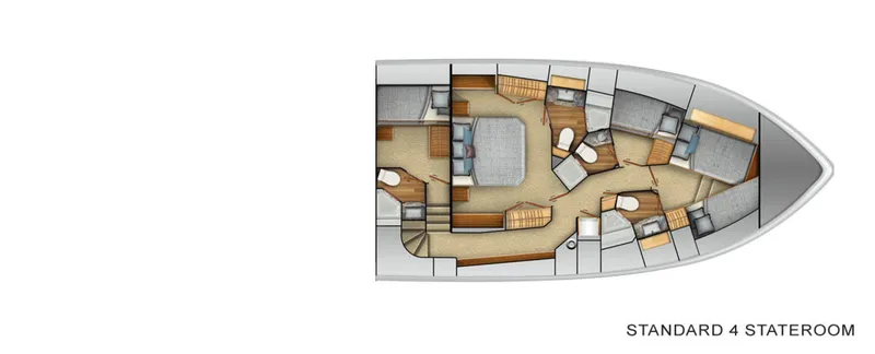 Slide: The Image of Standard 4 Stateroom Layout - 1209082