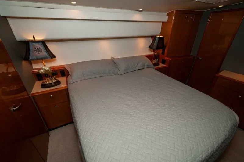 Slide: The Image of 2001 61 Viking Convertible Ellie B Master Stateroom - 6193031