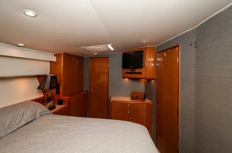 Slide: The Image of 2001 61 Viking Convertible Ellie B Master Stateroom - 6193032