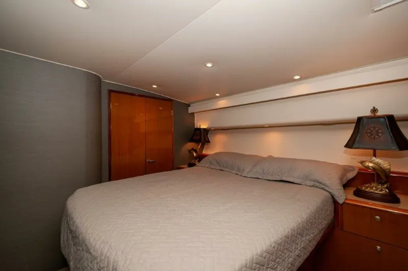 Slide: The Image of 2001 61 Viking Convertible Ellie B Master Stateroom - 6193033