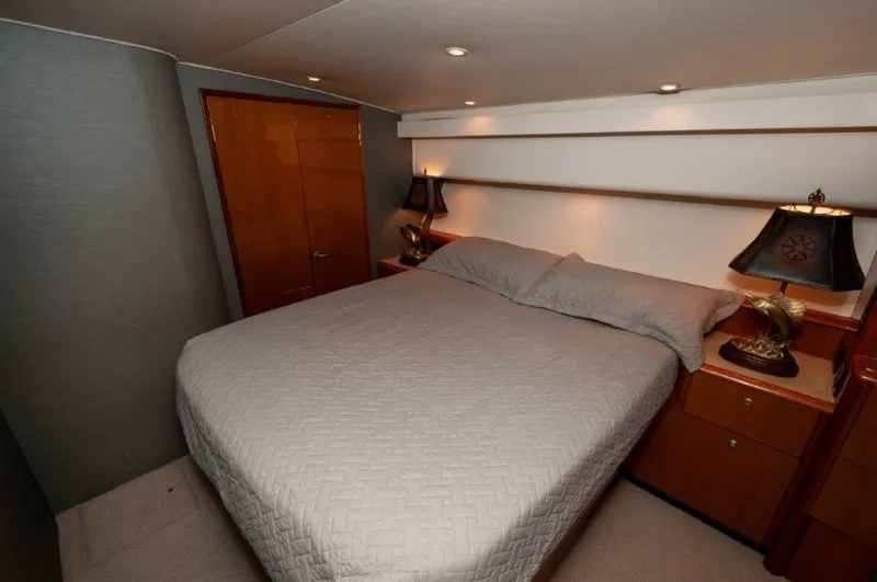 Slide: The Image of 2001 61 Viking Convertible Ellie B Master Stateroom - 6193034