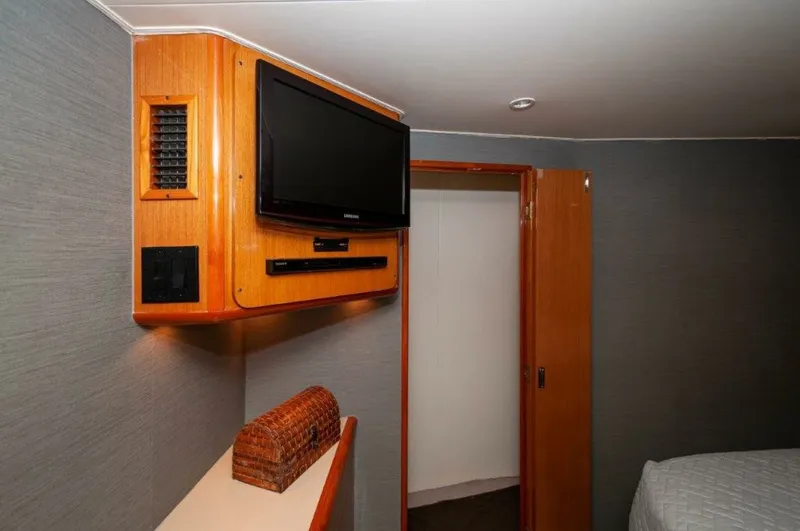 Slide: The Image of 2001 61 Viking Convertible Ellie B Master Stateroom - 6193035
