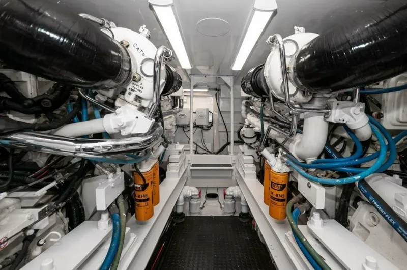 Slide: The Image of 2001 61 Viking Convertible Ellie B Engine Room - 6193062