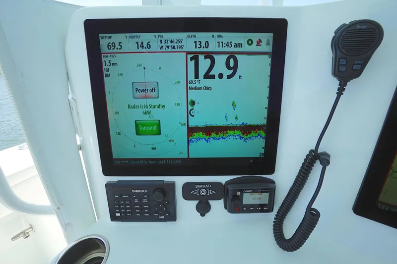 Slide: The Image of 2013 Yellowfin 42 - helm 2013 Yellowfin 42 Center Console - 1472158