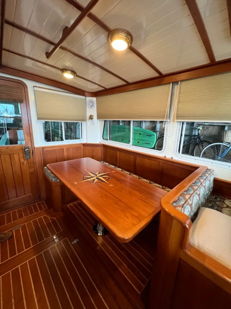 Slide: The Image of Settee with Back Rests Removed to Show Custom Wood Work - 3155499