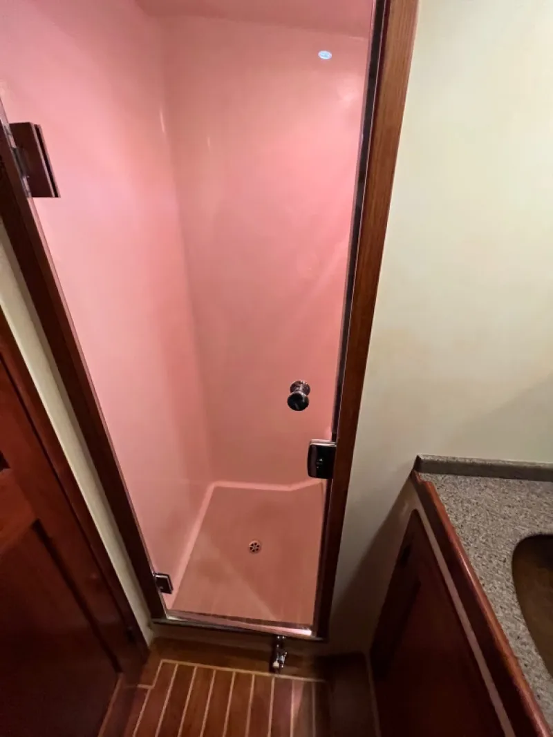 Slide: The Image of Large Head Walk-in Shower with Glass Door - 3155262