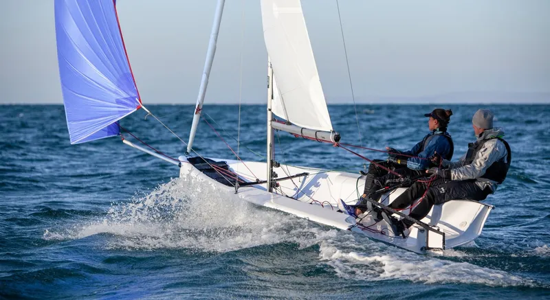 Slide: The Image of Beneteau First 14 Blast on the water - 1696100