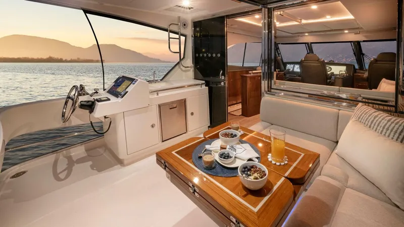 Slide: The Image of 031 Riviera 64 SMY SII Flybridge Aft Deck 1 - 5755533