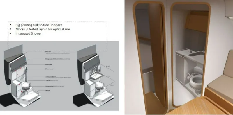 Slide: The Image of Beneteau FIRST 36 Convertible Head Drawing - 2502544