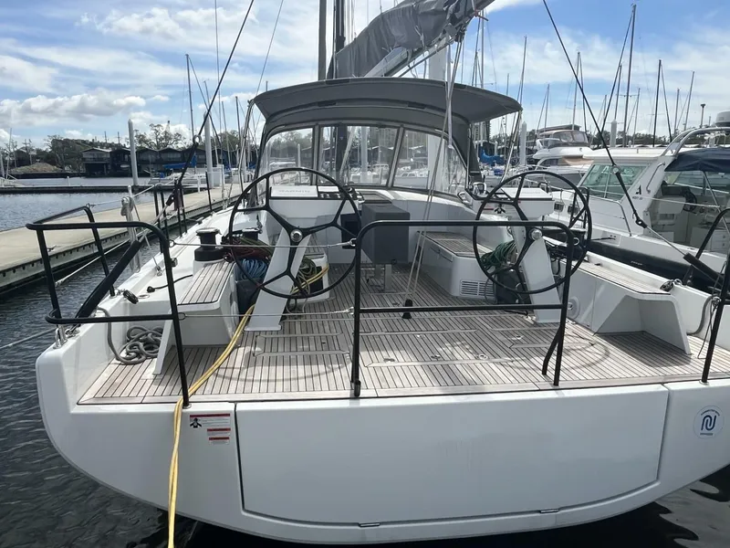 Slide: The Image of 2023 Beneteau First 44 Cockpit & Transom - 4917909