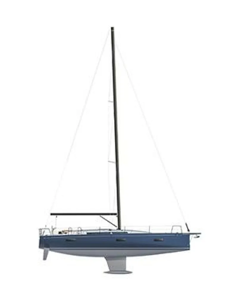 Slide: The Image of Beneteau First 44 Sail Plan Drawing - 5097616