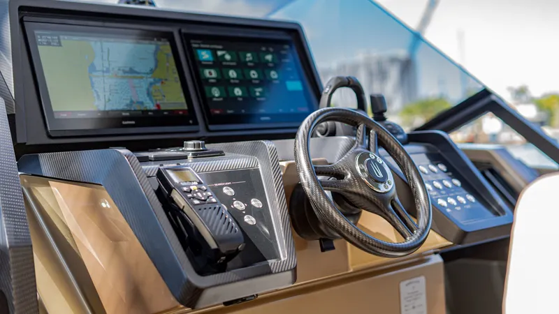 Slide: The Image of Carbon Fiber Dash and Steering Wheel - 3294304