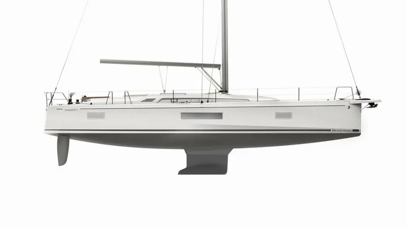 Slide: The Image of Beneteau Oceanis 51.1 Profile Drawing - 4917953