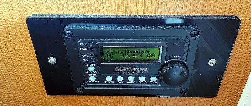 Slide: The Image of 58' West Bay Magnum inverter/charger control panel - 3416027