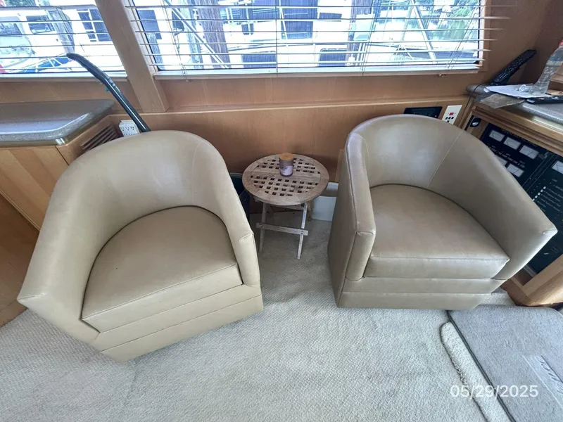 Slide: The Image of 58' West Bay salon starboard seating - 5412796