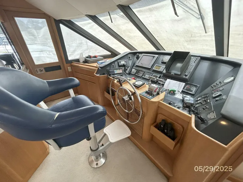 Slide: The Image of 58' West Bay pilothouse helm1 - 5412773