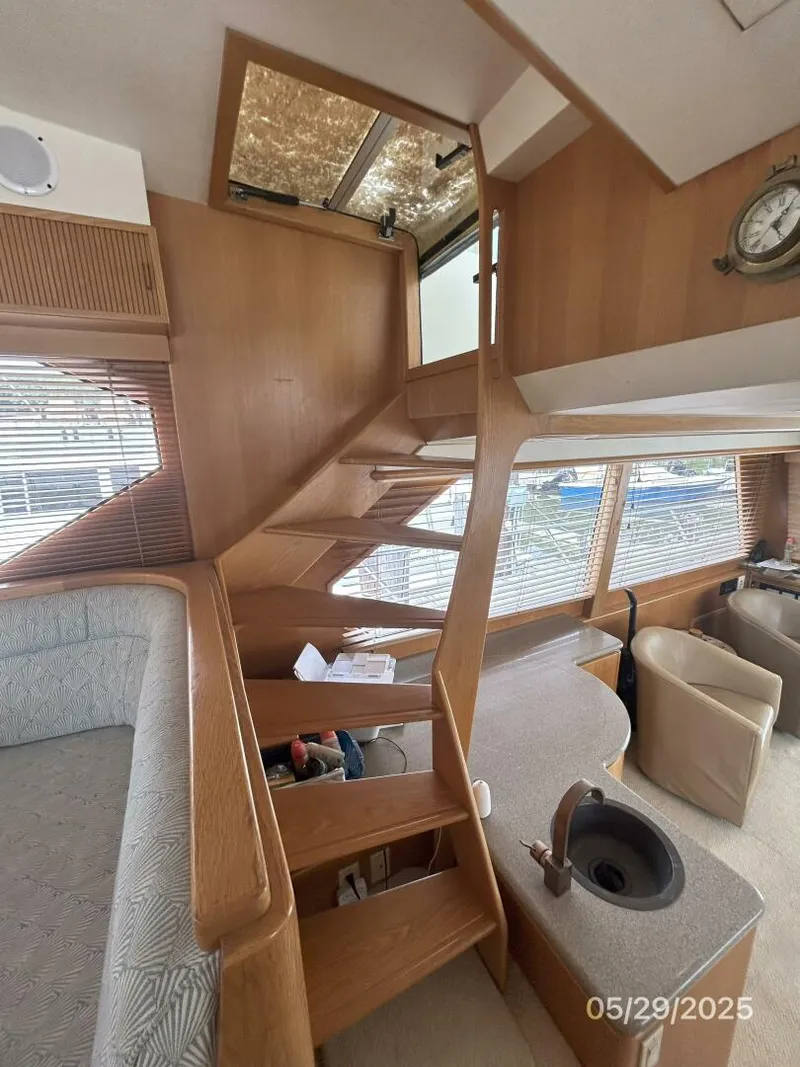 Slide: The Image of 58' West Bay pilothouse-flybridge stairs - 5412780