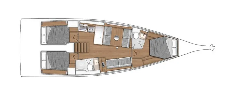 Slide: The Image of Beneteau FIRST 44 PERFORMANCE  Layout - 3497129
