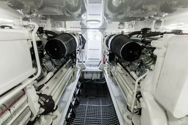 Slide: The Image of 2003 Viking 56 Convertible - SECTACULAR BID Engine Room - 3543631