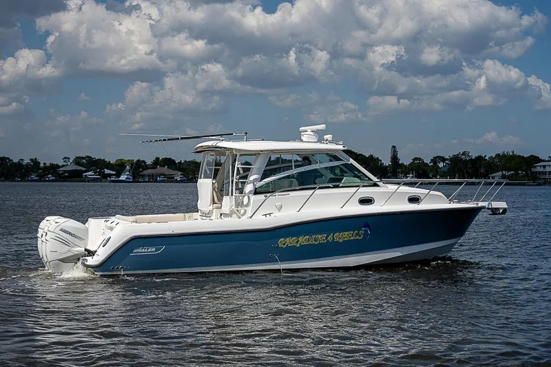 Slide: The Image of Paradise 4 Reels 2018 Boston Whaler 345 Conquest Paradise 4 Reels - 3638790