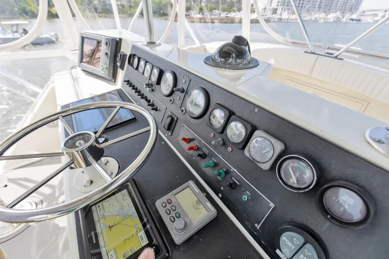 Slide: The Image of 1981 Bertram 42 Convertible Balls To The Wall Helm Gauges - 3686920