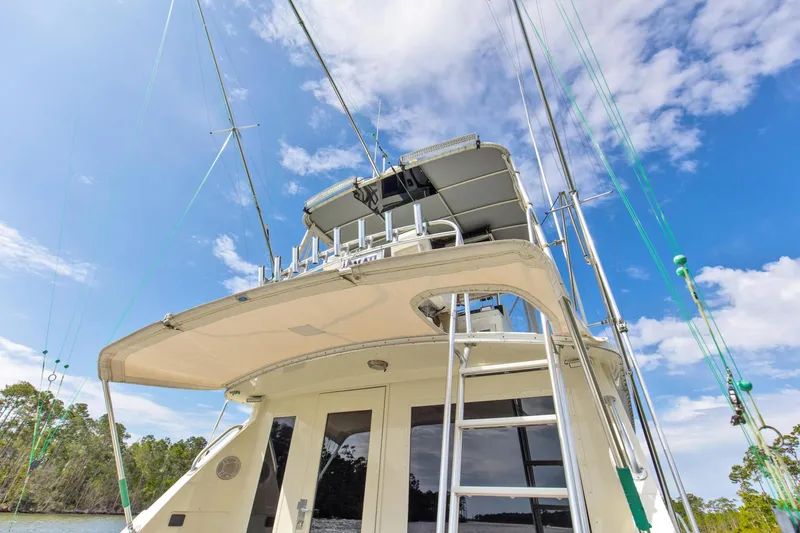 Slide: The Image of 1981 Bertram 42 Convertible Balls To The Wall Cockpit Overhang - 3686948