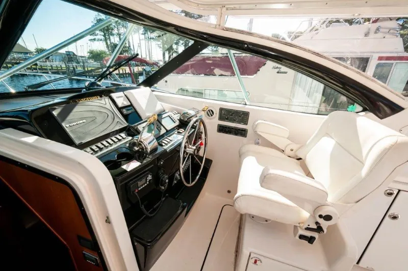Slide: The Image of 2003 Tiara Yachts 4200 Open  Kingfisher Helm 2 - 3670311