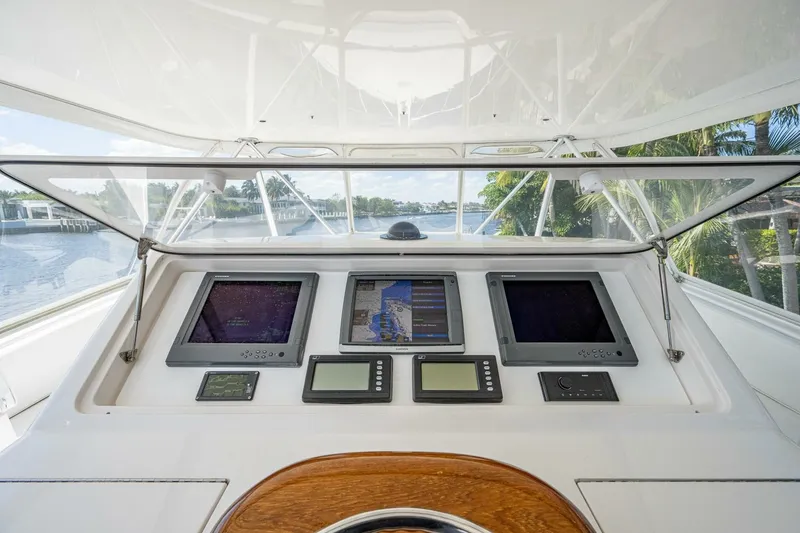 Slide: The Image of Flybridge 2005 Viking 74 Convertible - Reel Estate - 7658401