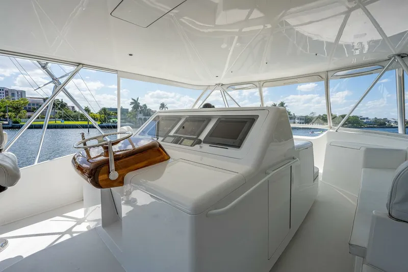 Slide: The Image of Flybridge 2005 Viking 74 Convertible - Reel Estate - 7658403