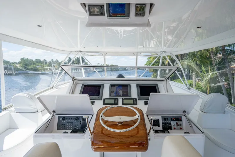 Slide: The Image of Flybridge 2005 Viking 74 Convertible - Reel Estate - 7658398