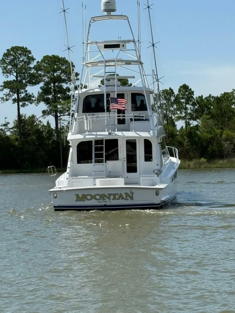 Slide: The Image of 2002 65 Hatteras Convertible Moontan Stern - 5474687