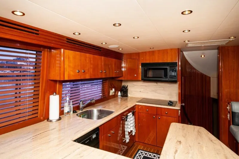 Slide: The Image of 2002 65 Hatteras Convertible Moontan Galley (1) - 3712762